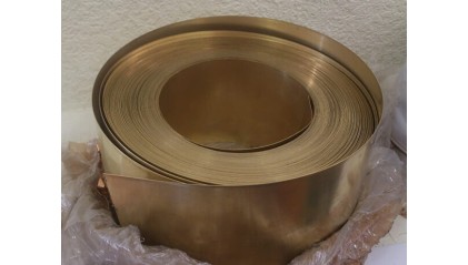 Фольга латунная 0,15x200 мм (150 мкм) Л90 фото фольгу латунную 0,15x200 мм (150 мкм) Л90 купить в Тольятти