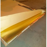 Лист латунный ГПРХХ 10x600x1000 мм ЛС59-1 ГОСТ 931-90