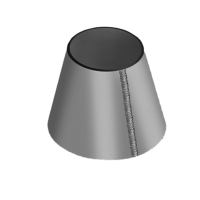 Обечайка стальная коническая 1220x1020x10 мм 20К ГОСТ 14249-89